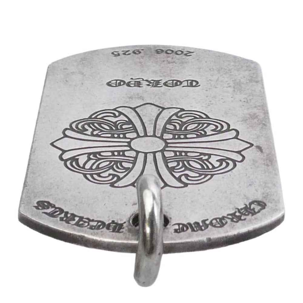 CHROME HEARTS クロムハーツ(原本無) LARGE D TAG LRG LTD ラージドッグタグ 東京限定 ペンダントトップ シルバー系【中古】