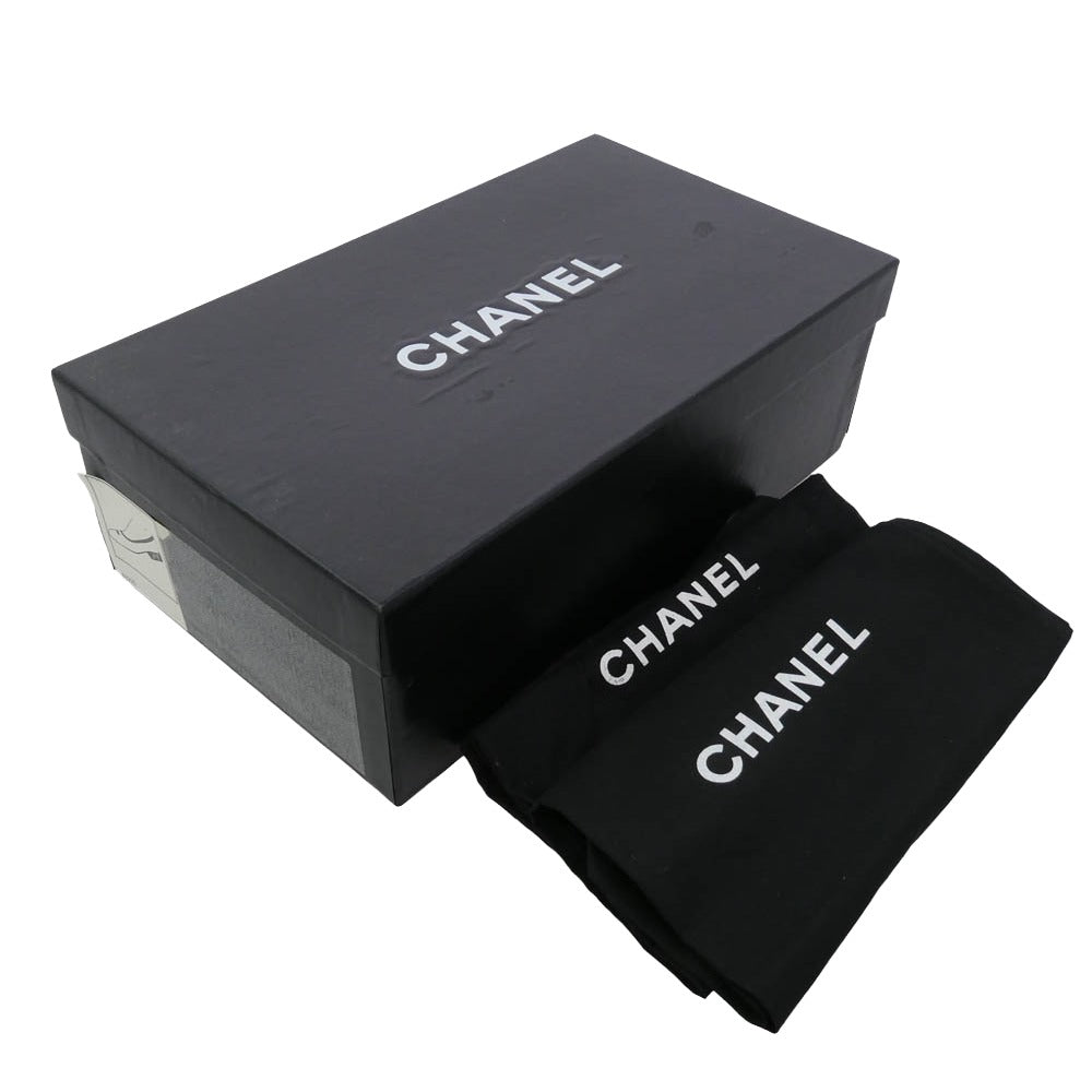 CHANEL シャネル ココマーク イージー パンプス ブラック系 37.5【中古】