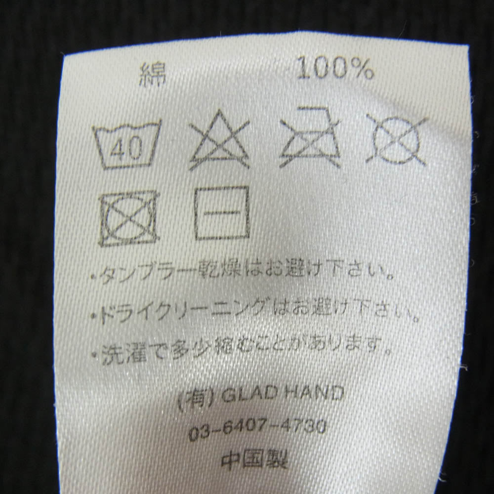 WEIRDO ウィアード ロゴ プリント クルーネック 丸首 長袖 ロングスリーブ Tシャツ ブラック系 M【中古】