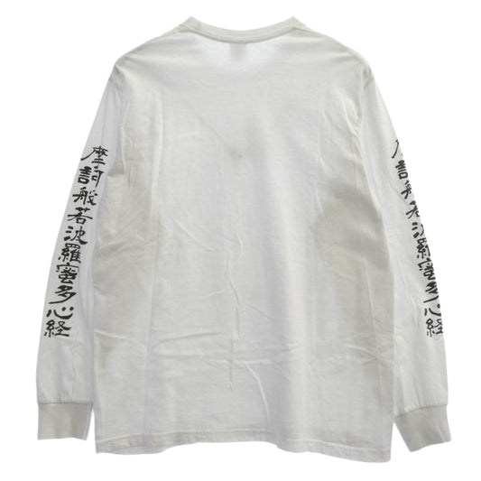 Supreme シュプリーム × Blackmeans ブラックミーンズ 23AW L/S Tee ロゴ プリント ロングスリーブ Tシャツ 長袖+BF205+BF205 ホワイト系 L【中古】