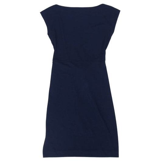 DIANE VON FURSTENBERG ダイアンフォンファステンバーグ ノースリーブ ワンピース ネイビー系 4【中古】