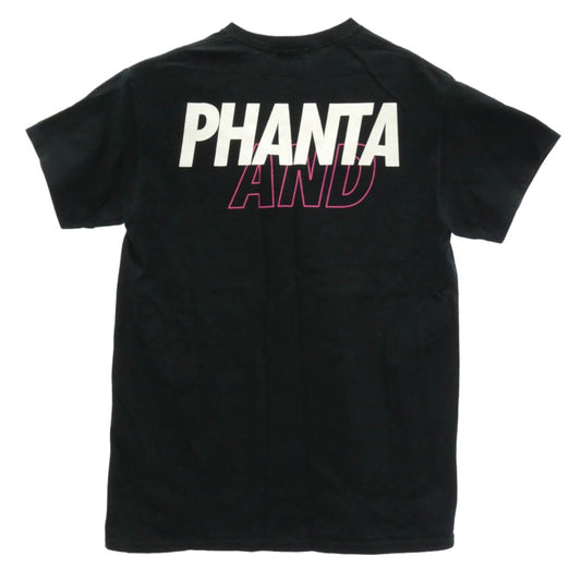 WIND AND SEA ウィンダンシー × PHANTACi PHANTA AND SEA ロゴ プリント コットン 半袖 Tシャツ ブラック系 M【中古】