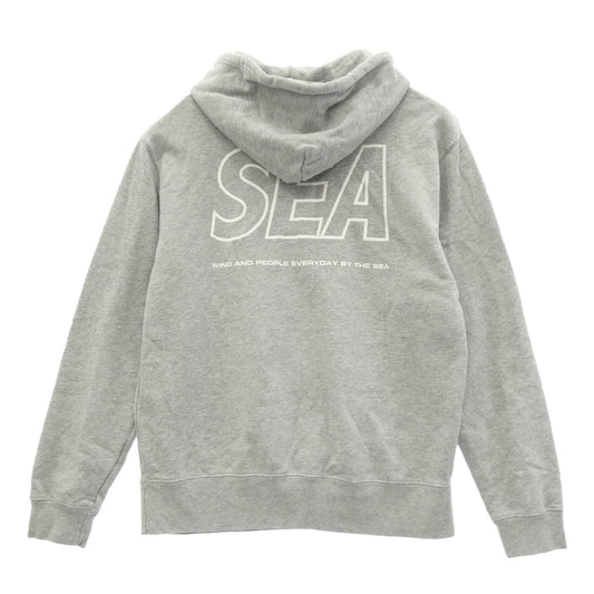 WIND AND SEA ウィンダンシー WDS-CS-26 PULLOVER SWEAT H プルオーバー スウェット バックプリント パーカー フーディー グレー系 M【中古】