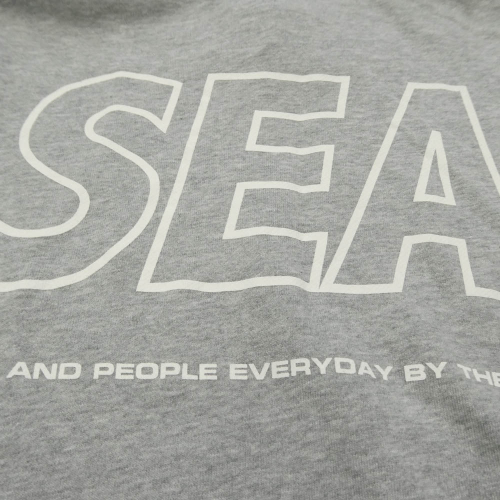 WIND AND SEA ウィンダンシー WDS-CS-26 PULLOVER SWEAT H プルオーバー スウェット バックプリント パーカー フーディー グレー系 M【中古】