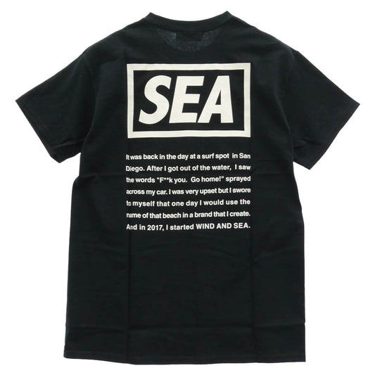 WIND AND SEA ウィンダンシー WDS-CSTF-13 × CASETiFY ケースティファイ バックプリント Tシャツ 半袖カットソー ブラック系 M【美品】【中古】