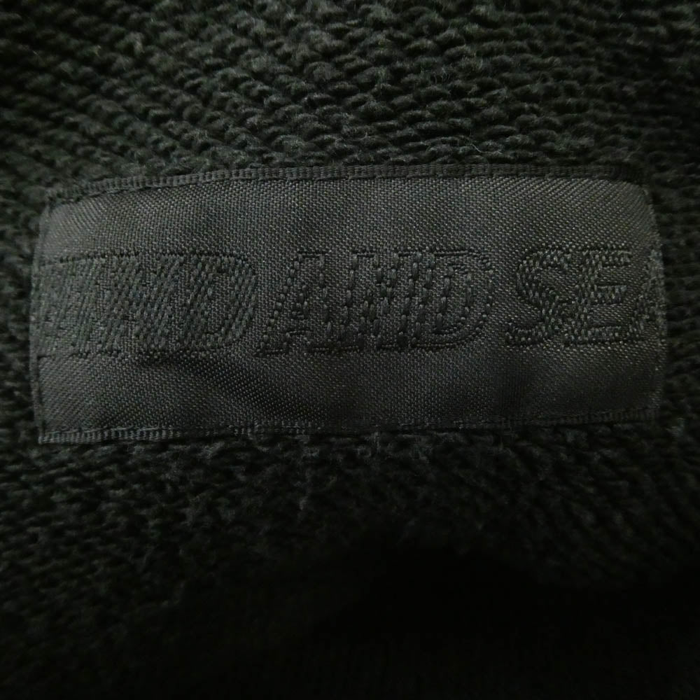 WIND AND SEA ウィンダンシー WDS-CS-106 PULLOVER SWEAT K プルオーバー スウェット ロゴ バックプリント パーカー フーディー ブラック系 L【中古】