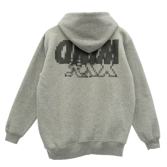 WIND AND SEA ウィンダンシー GOD SELECTION XXX ゴッドセレクション 21AW × GOD SELECTION XXX ゴッド セレクション トリプルエックス デジタルロゴ プルオーバー スウェット パーカー フーディー グレー系 L【中古】