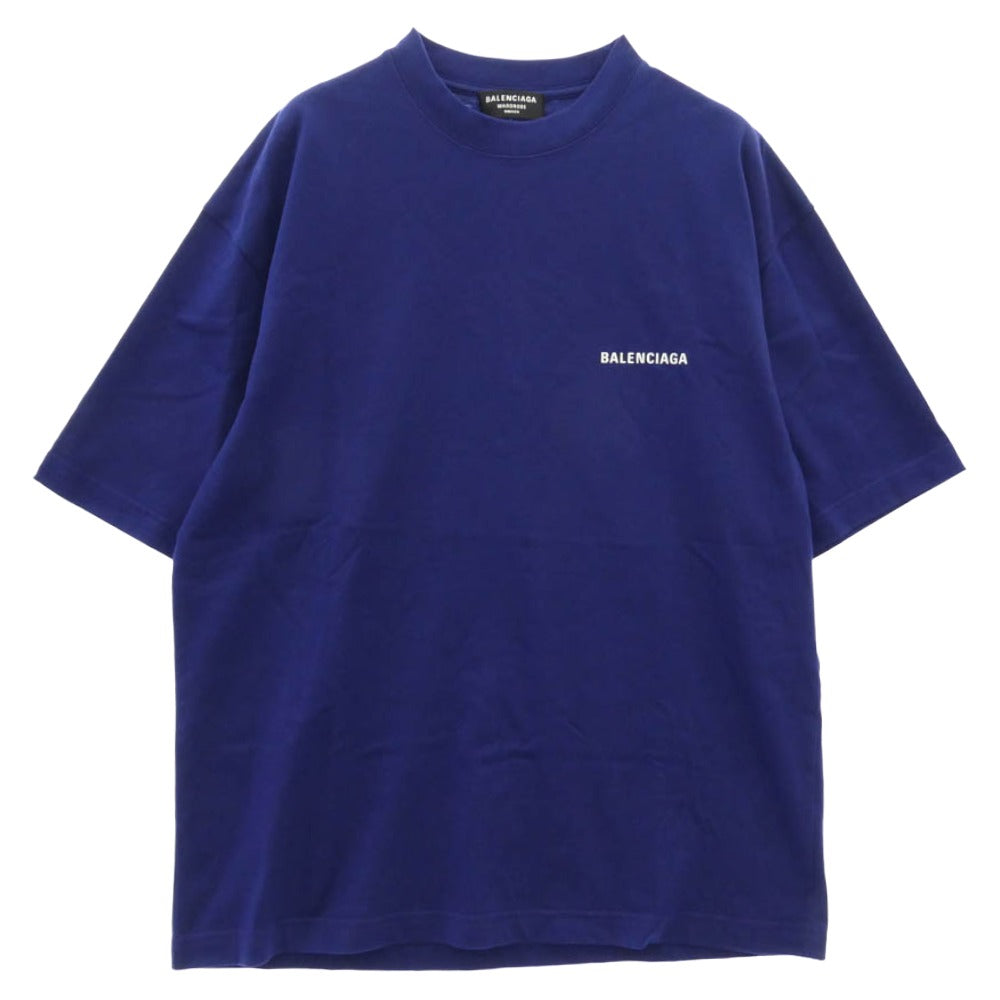 BALENCIAGA バレンシアガ 612966 TIVG5 LOGO MEDIUM FIT T-shirt ロゴ