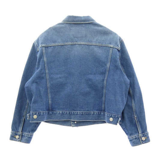 BALENCIAGA バレンシアガ 16AW 446443 TSB06 Swing Denim Jacket 再構築 スウィング デニム ジャケット インディゴブルー系 36【中古】