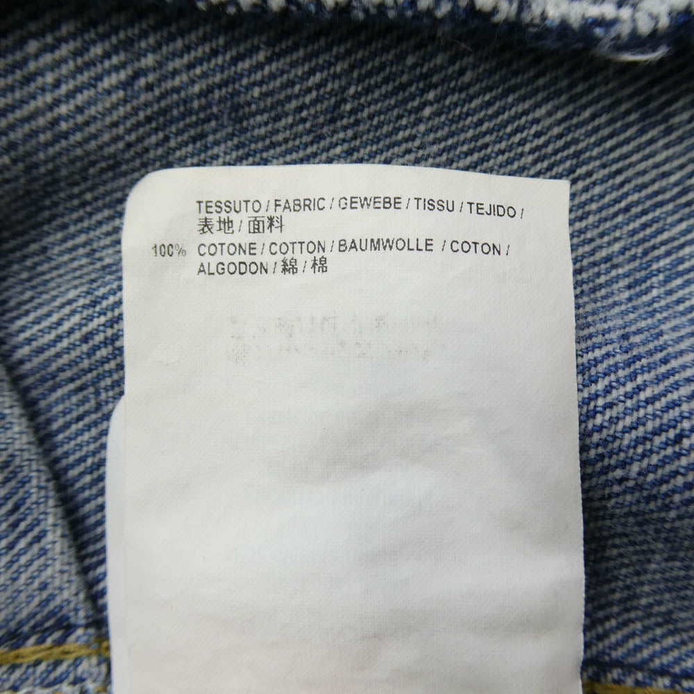 BALENCIAGA バレンシアガ 16AW 446443 TSB06 Swing Denim Jacket 再構築 スウィング デニム ジャケット インディゴブルー系 36【中古】