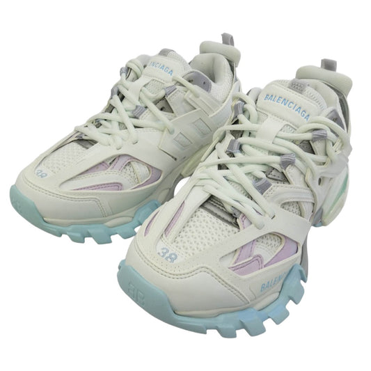 BALENCIAGA バレンシアガ 542436 track trainer トラック スニーカー ホワイト系 38【新古品】【未使用】【中古】