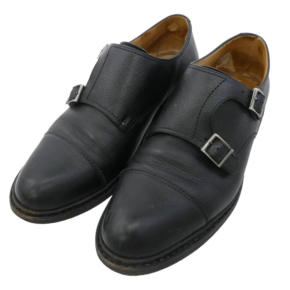 Paraboot パラブーツ 165951 POE GALAXY ダブルモンクストラップ シューズ ドレスシューズ ブラック系 6.5【中古】 6e12616ag0060ma41-1.jpg?v=