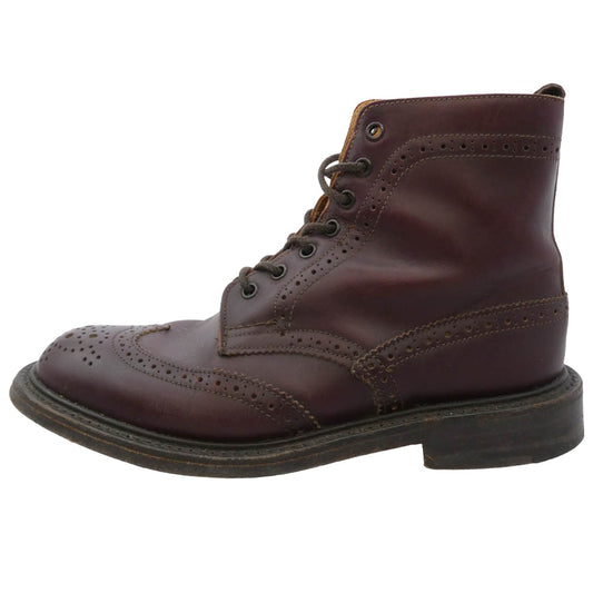 Tricker's トリッカーズ 5180 ウィングチップ カントリー ブーツ ブラウン系 UK5【中古】