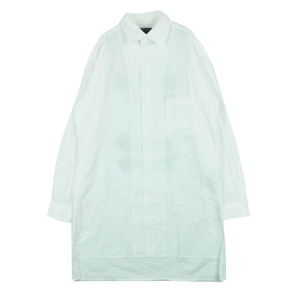 Y-3 Yohji Yamamoto ワイスリー ヨウジヤマモト JM3202 Graphic Shirt グラフィック ロング シャツ 長袖 ホワイト系 XS【中古】 Y-3 Yohji Yamamoto ワイスリー ヨウジヤマモト JM3202 Graphic Shirt