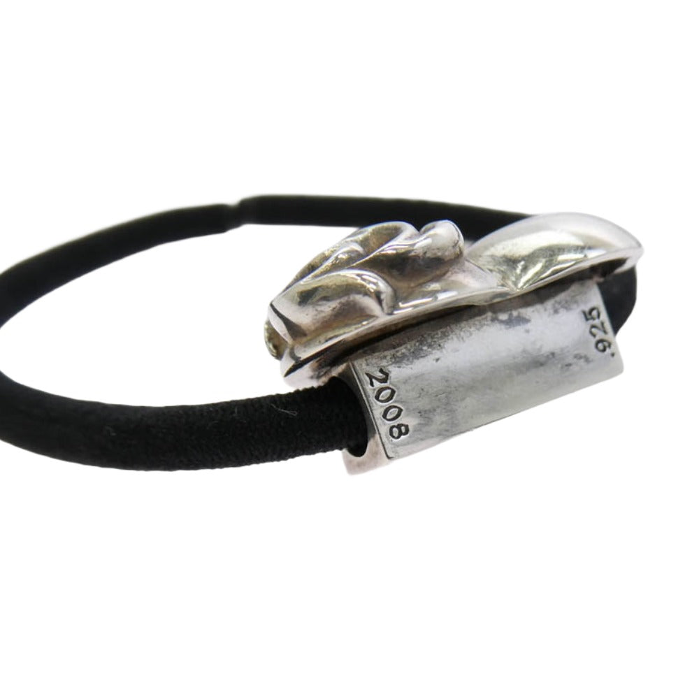 CHROME HEARTS クロムハーツ(原本無) HAIRBAND ハート ヘアゴム コンチョ シルバー系【中古】