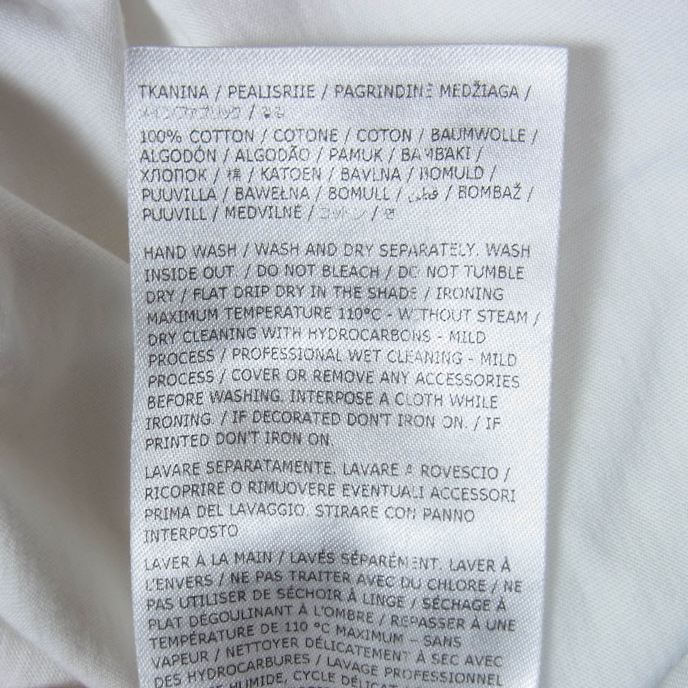 JIL SANDER ジルサンダー 23SS J47GC0002 ロゴラベル クルーネック ロングスリーブ カットソー 長袖 Tシャツ ホワイト系 S【中古】