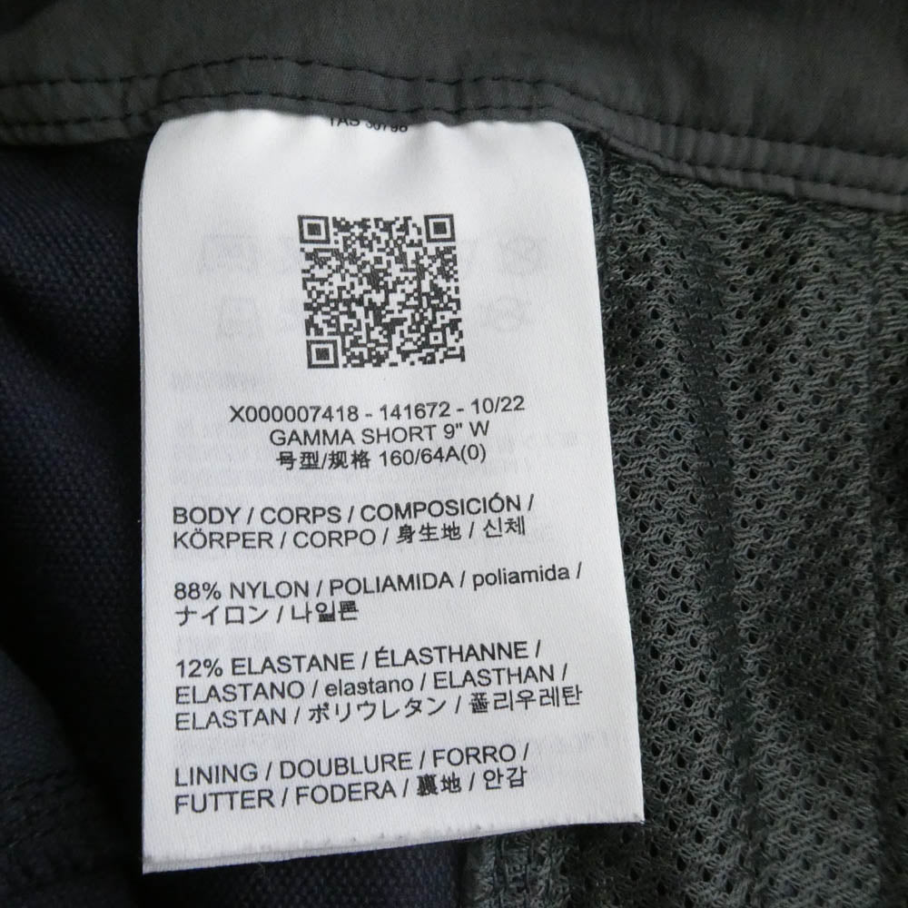 ARC'TERYX アークテリクス X000007418 Gamma Short 9" W ガンマ ロック ショーツ 9インチ ウィメンズ ショートパンツ ハーフパンツ ネイビー系【中古】