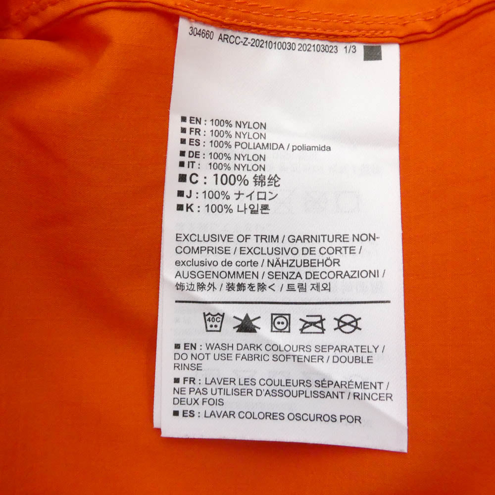 ARC'TERYX アークテリクス 25172 Squamish Hoodie Men's スコーミッシュ フーディ メンズ ナイロンジャケット オレンジ系 XS【中古】