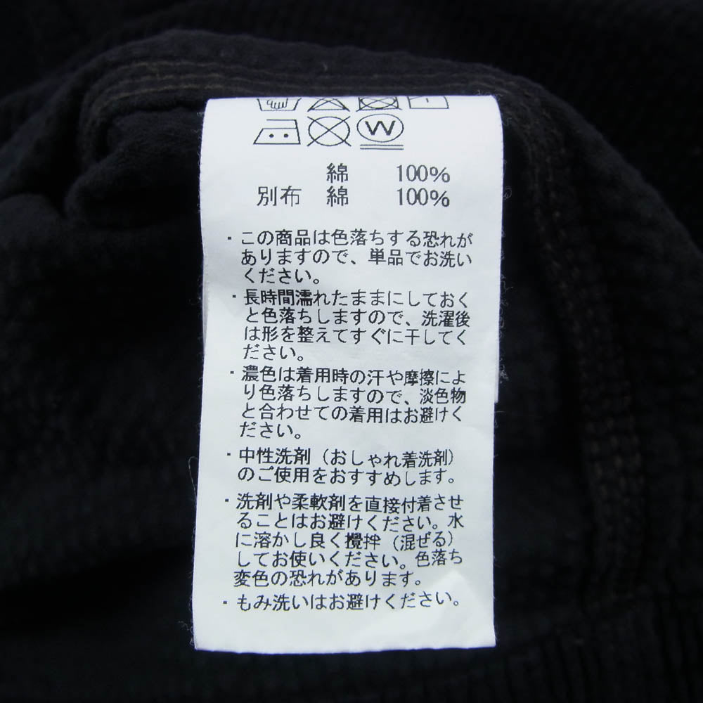 schott ショット 3112063 CORDUROY WORK COVERALL コーデュロイ カバーオール ジャケット ブラック ブラック系 M【中古】