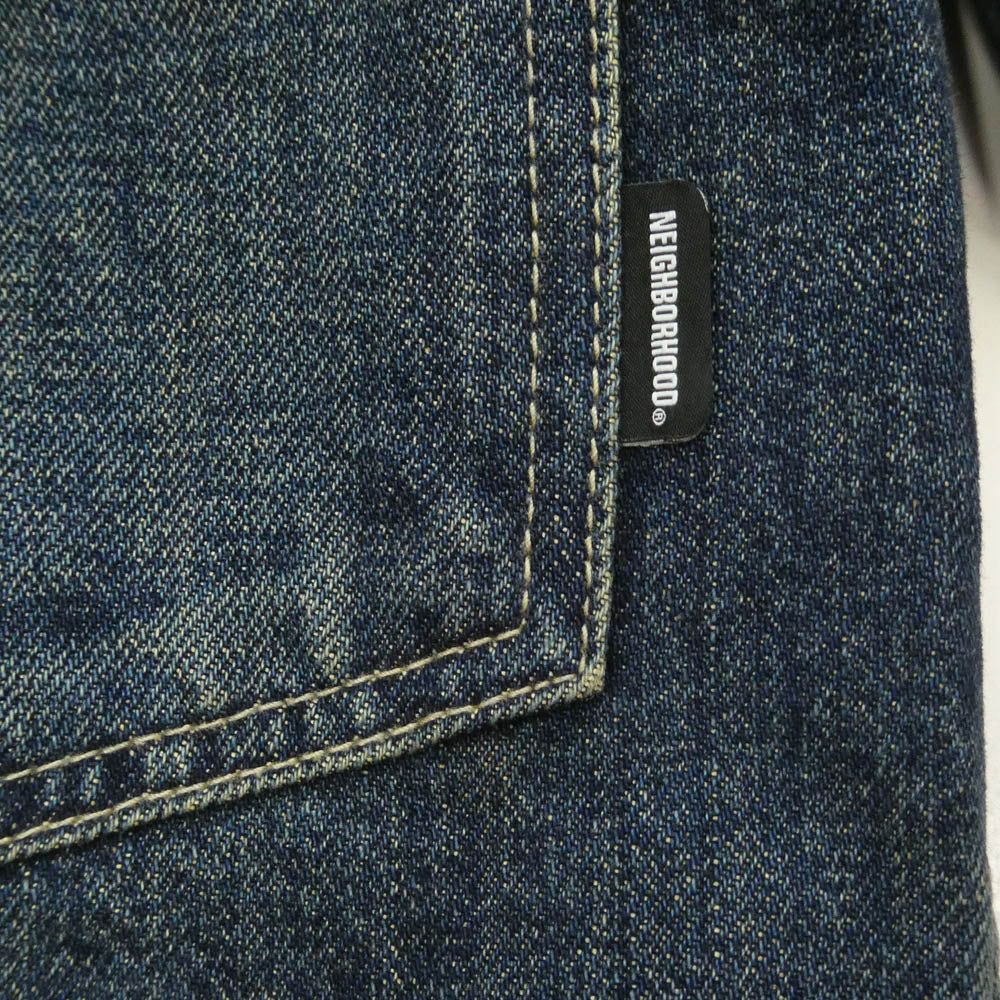 NEIGHBORHOOD ネイバーフッド 24AW 242XBNH-JKM02 WASHED DENIM TYPE-1 JACKET 1stタイプ ウォッシュド Gジャン デニムジャケット インディゴブルー系 S【中古】