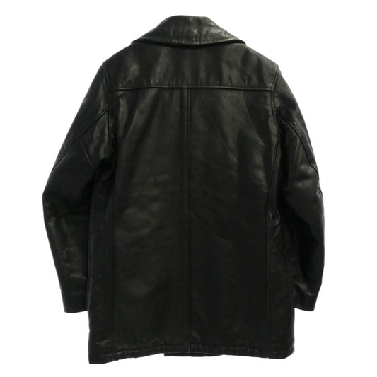 schott ショット USA製 U,S,74ON PEA JACKET レザー ジャケット ブラック系 34【中古】