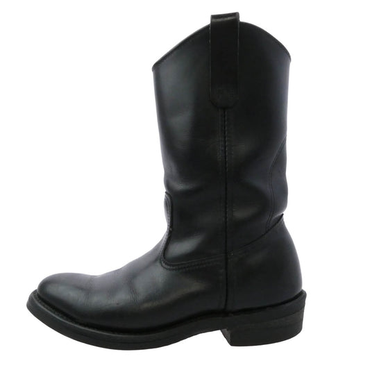 RED WING レッドウィング 8155 USA製 BLACK CHROME PECOS ペコス ブーツ ブラック系 us7【中古】
