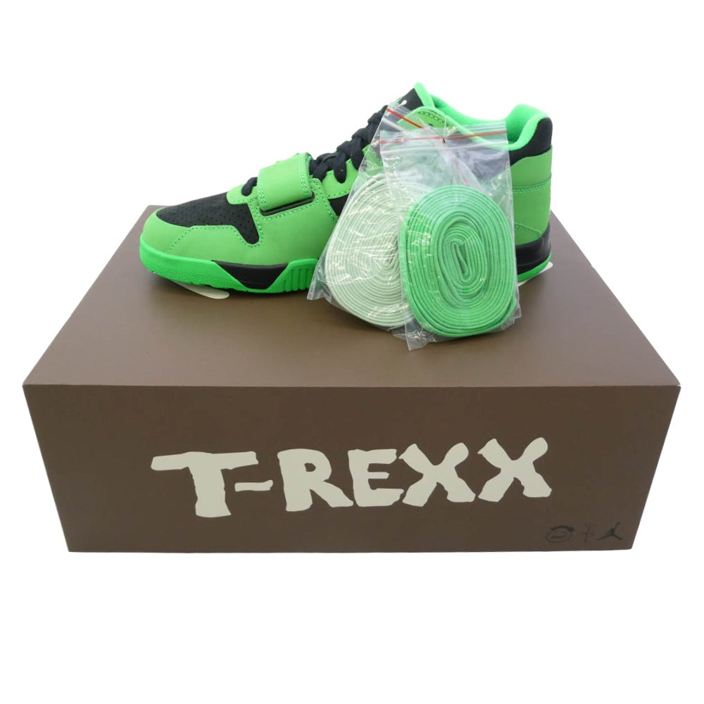 NIKE ナイキ IM9113-300 【フェイクバスターズ鑑定済】Travis Scott Jordan Jumpman Jack CJ1 T-Rexx Green Spark トラヴィススコットジャンプマンジャック スニーカー グリーン系 ブラック系 28cm【新古品】【未使用】【中古】