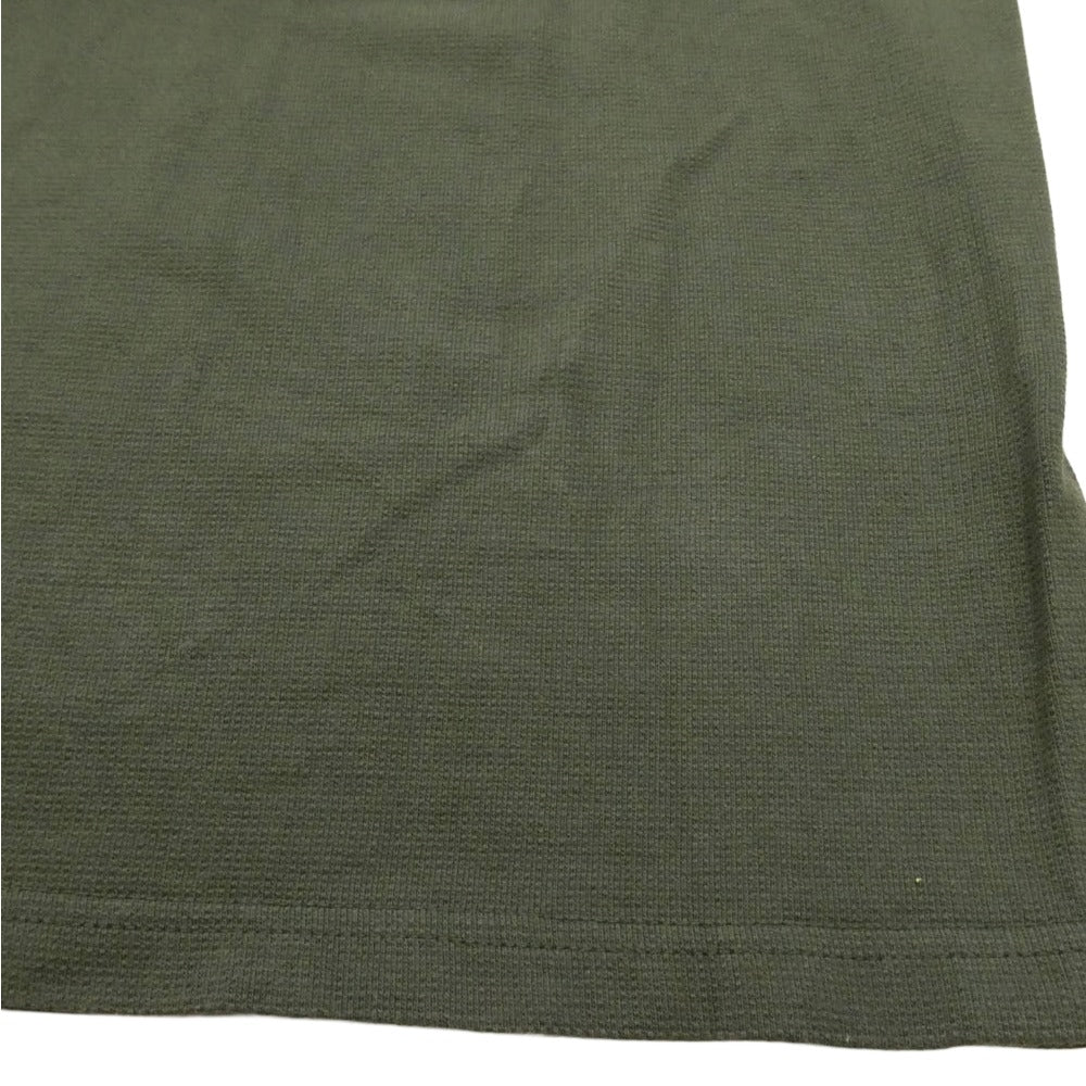 MONCLER モンクレール H20918D00005 LS TSHIRT ロングスリーブ クルーネック ロゴワッペン 長袖 Tシャツ カットソー カーキ カーキ系 M【中古】