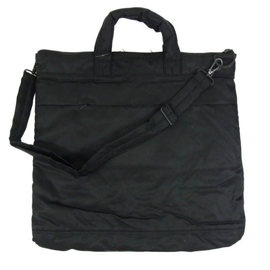 Y-3 Yohji Yamamoto ワイスリー ヨウジヤマモト NEIGHBORHOOD ネイバーフッド 26SS JX0054 × NEIGHBORHOOD ネイバーフッド NBHD PADDED BAG ロゴプリント ヘルメット バッグ ブラック系【極上美品】【中古】