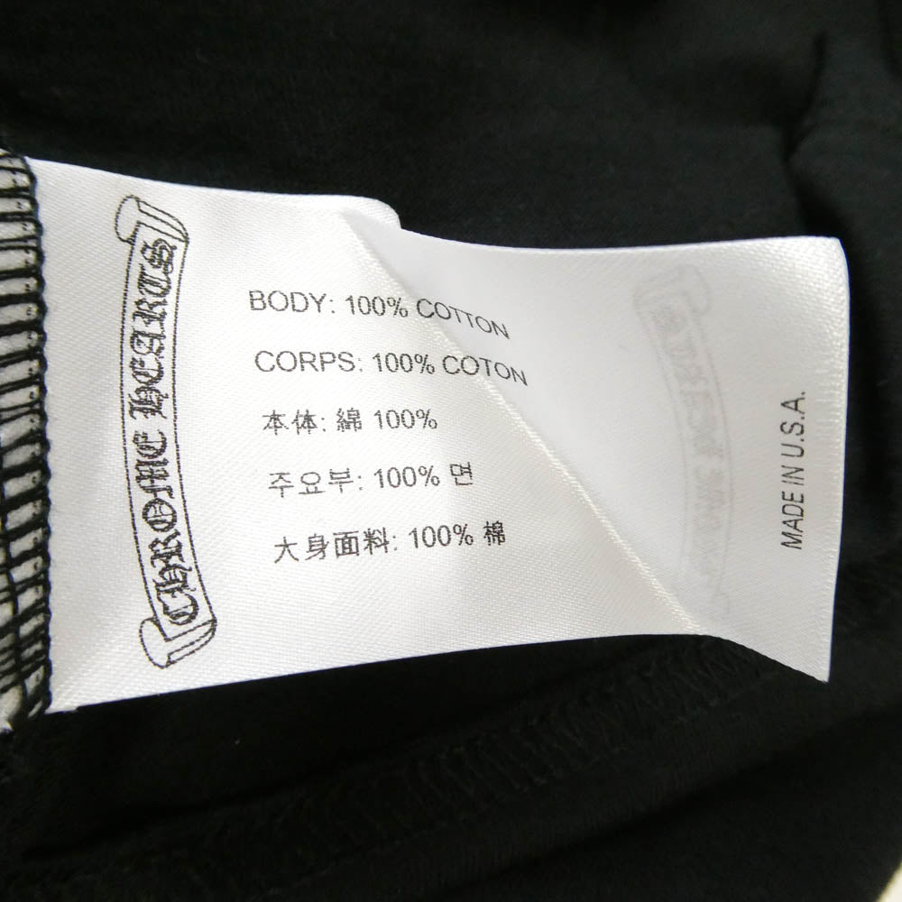CHROME HEARTS クロムハーツ(原本無) Joe Foti Exhibition 2022 Zeta Reticuli フォティプリント クルーネック 半袖 Tシャツ ブラック系 XL【美品】【中古】