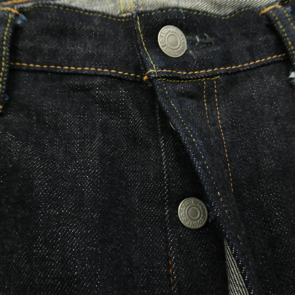 FULLCOUNT フルカウント 1110XX Tapered Denim 15.5oz テーパード デニム パンツ ネイビー系 W40L34【中古】