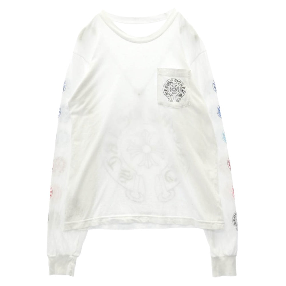 CHROME HEARTS クロムハーツ（原本無） Multi Color Horseshoe L/S Tee