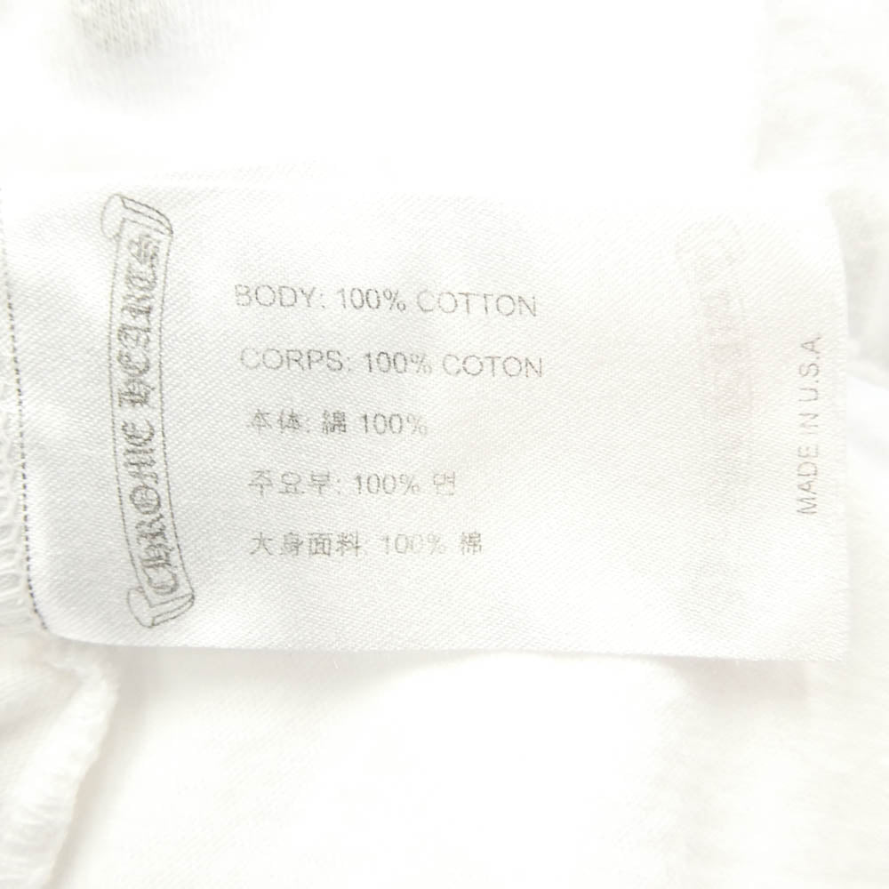CHROME HEARTS クロムハーツ(原本無) Multi Color Horseshoe L/S Tee マルチカラー ホースシュー プリント ロングスリーブ Tシャツ 長袖カットソー ホワイト系 M【中古】