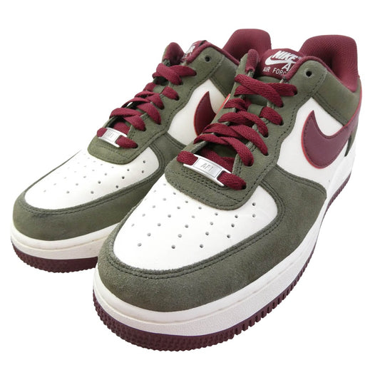 NIKE ナイキ FQ8714-302 Air Force 1 Low Cargo Khaki Pale Ivory Dark Team Red エアフォース1 ロー カーゴカーキ ペールアイボリー ダークチームレッド スニーカー カーキ系 26【中古】