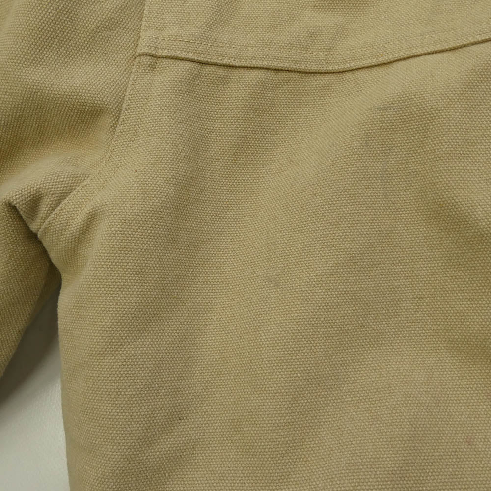 シンゾウ Shige 15oz Washed Khaki Canvas Clasp Bomber Jacket キャンバス クラスプ ボンバー ファイヤーマン ジャケット ベージュ系 S【中古】