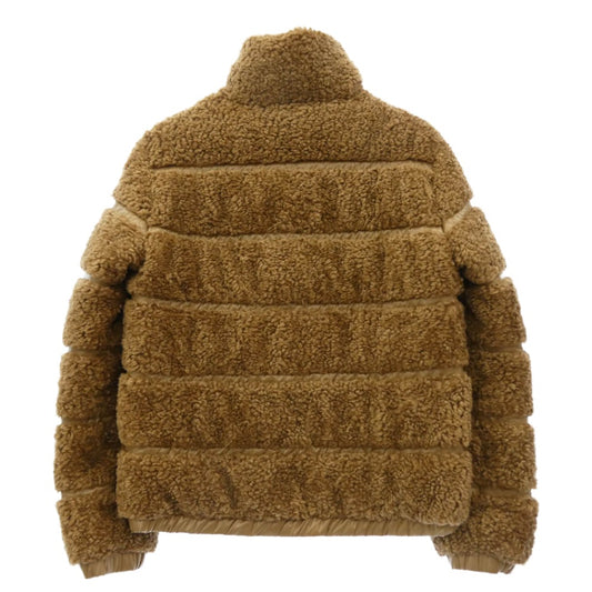 MONCLER モンクレール G20931A00049 54AM6 GENTIANE ジョンティアン ボア 切替 ダウン ジャケット ブラウン系 00【中古】