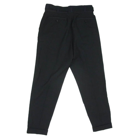 Sacai サカイ 21AW 21-02556M Suiting Pants ベルテッド タック スラックス パンツ ブラック系 3【中古】