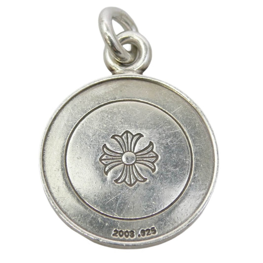 CHROME HEARTS クロムハーツ(原本無) CHRM ANGL MDL V2 エンジェルメダルチャーム ペンダントトップ シルバー系【中古】