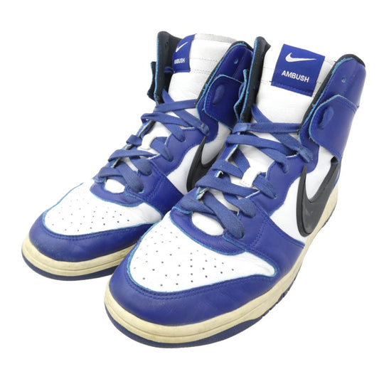 NIKE ナイキ 21SS CU7544-400 × Ambush Nike Dunk High Deep Royal ナイキ ダンク ハイ ディープロイヤル ハイカット ブルー系 ホワイト系 29cm【中古】