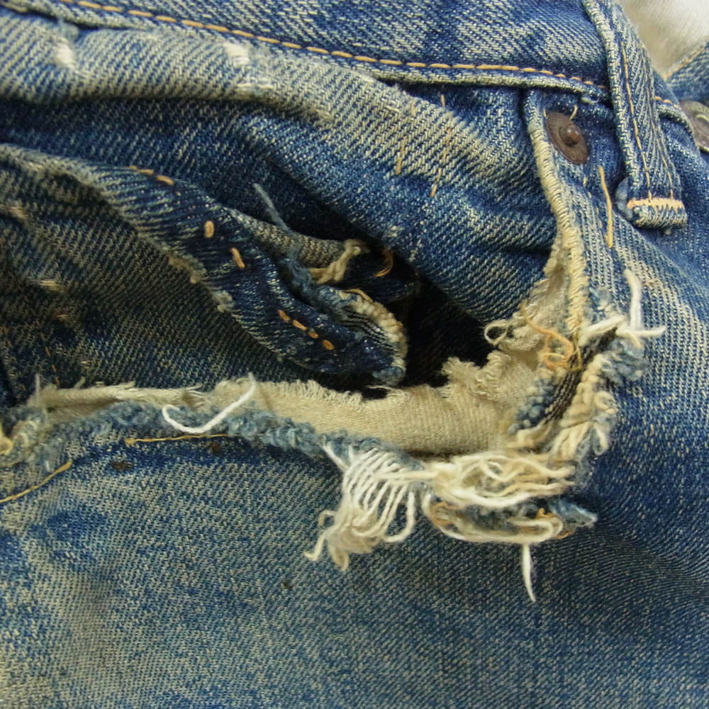 Levi's リーバイス Vintage ヴィンテージ 60s 501 BIGE ビッグE 後期 ボタン裏8 足長R デニム パンツ インディゴブルー系 サイズ表記無【中古】