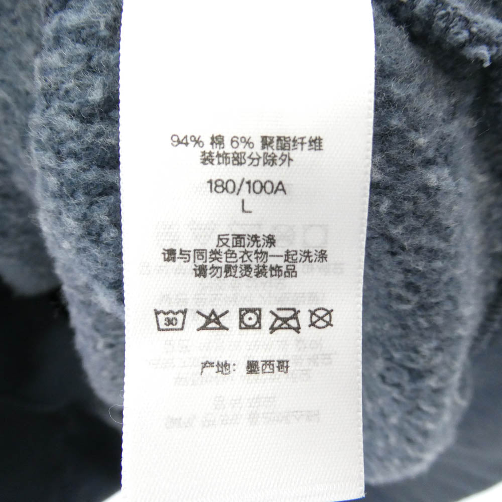 Supreme シュプリーム 24SS Overdyed Small Box Zip Up Hooded Sweatshirt オーバーダイ スモールボックス ジップアップ フーディー スウェットシャツ パーカー ネイビー系 L【中古】