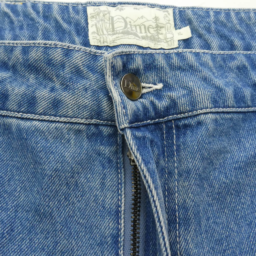 ダイム ライトウォッシュ バギー ジーンズ デニムパンツ インディゴブルー系 XL【中古】