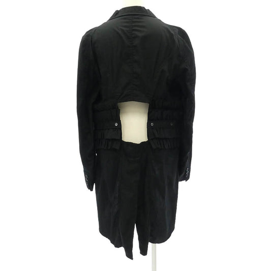 COMME des GARCONS HOMME PLUS コムデギャルソンオムプリュス 20ss PE-J075 フリル切替 燕尾 ジャケット ブラック系 M【中古】