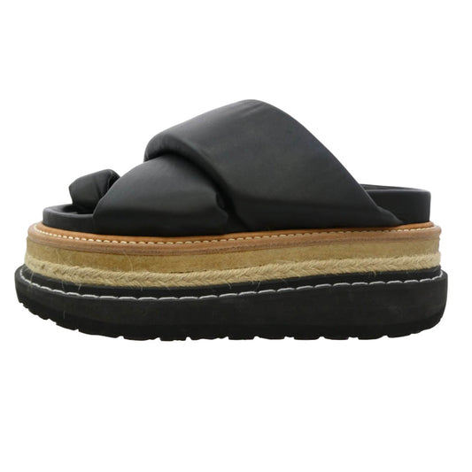 Sacai サカイ 20-04954 Multiple Sole Sandals 厚底 サンダル ブラック系 36【中古】