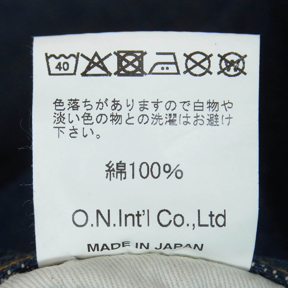ONI DENIM 鬼デニム ONI-270 ishikawadai 15oz 石川台デニム レギュラーストレート ジーンズ デニム パンツ W31 インディゴブルー系 31【極上美品】【中古】