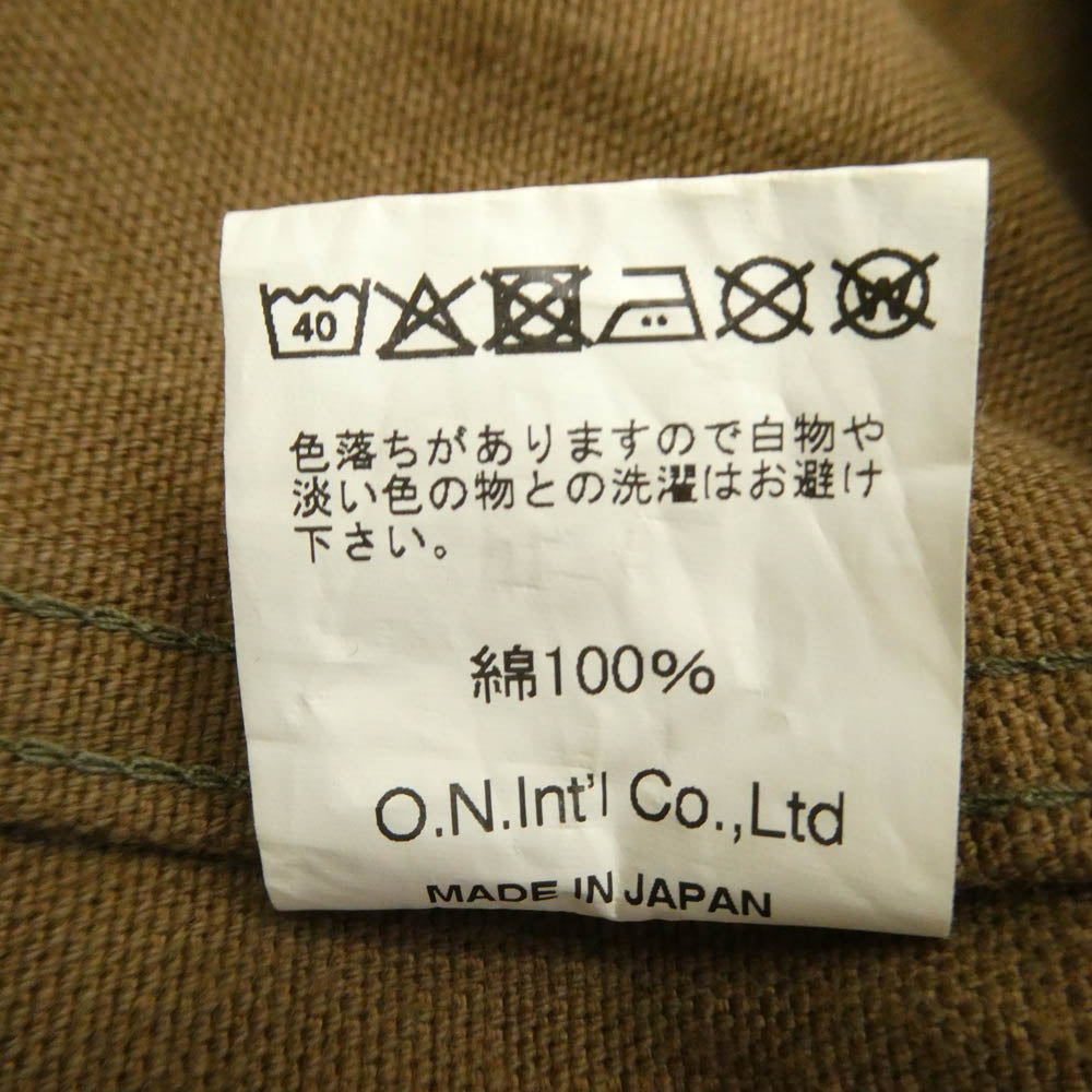 ONI DENIM 鬼デニム ONI-01507L-HOX-BRK 13oz Sulfur dye Heavy Oxford Brown Khaki Type 1 Jacket 硫化ヘビーオックス 1stタイプ ジャケット ブラウン系 40【新古品】【未使用】【中古】