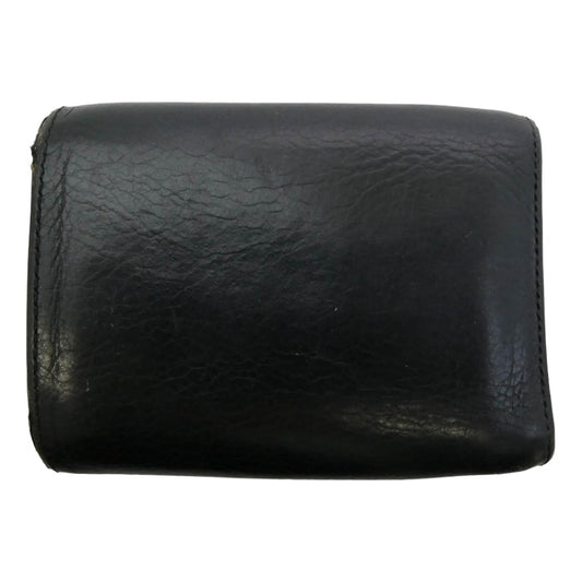 CHROME HEARTS クロムハーツ(原本有) 2246-304-0300-0200 3Fold 3フォールド レザー ウォレット 3つ折り 財布 ブラック系【中古】