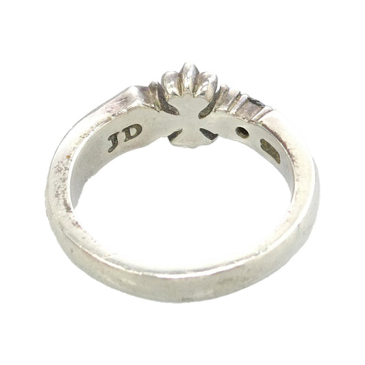 Justin Davis ジャスティンデイビス SRJ435 AMULET アミュレット クロス リング シルバー系 7号【中古】
