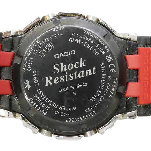 CASIO G-SHOCK カシオ ジーショック GMW-B5000-1JF フルメタル ステンレス ラバーベルト ソーラー 腕時計 デジタルウォッチ ブラック系 シルバー系【中古】
