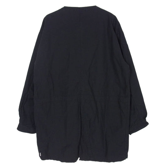 WTAPS ダブルタップス 18SS 181WVDT-JKM01 PEEP JACKET NYCO SATIN ピープ ジャケット コットンサテン アウター ノーカラー コート ブラック系 1【中古】